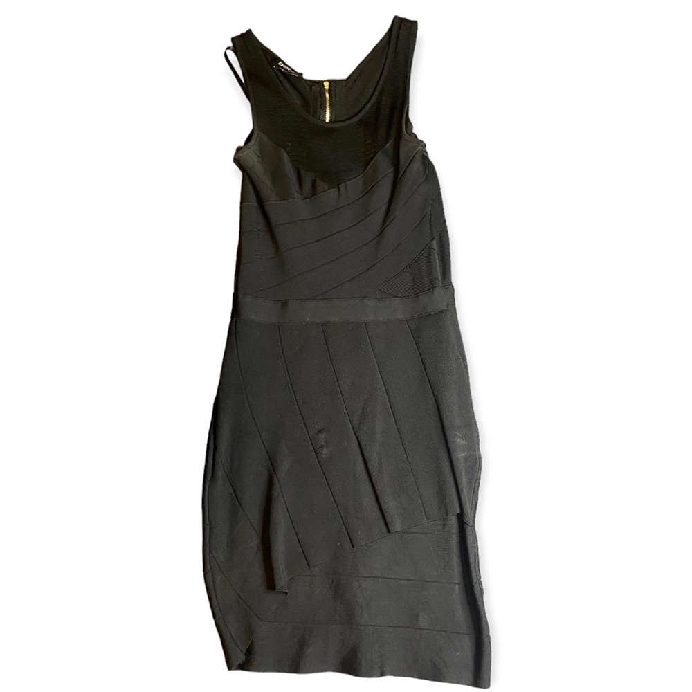 Bebe Black Fitted Dress